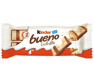 BARQUILLO RELLENO BUENO WHITE KINDER 39 GR.