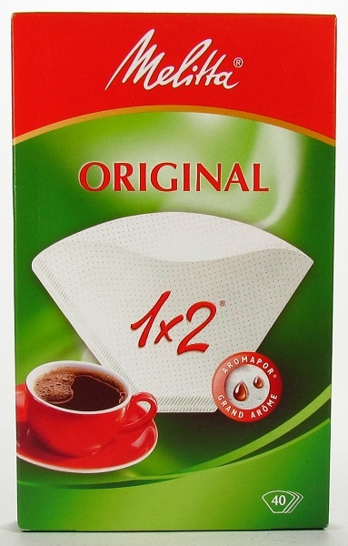 FILTROS 1X2 CAFE PAPEL MELITTA 40 UN.