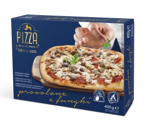PIZZA PROVOLONE CHAMPIÑONES MANTUA GOURMET 400 GR.