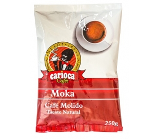 CAFÉ TUESTE NATURAL MOLIDO MOKA CARIOCA 250 GR.
