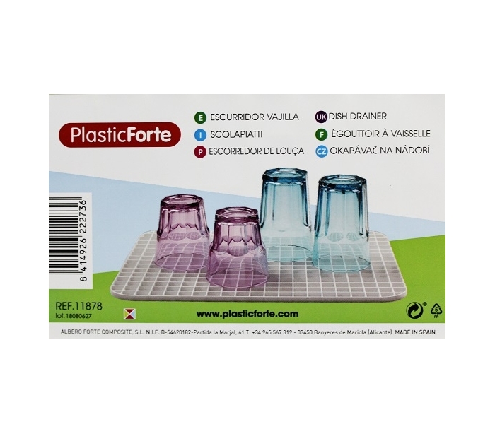 Escurridor De Cubiertos Plastic Forte 1160612-gris