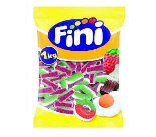GOLOSINAS DE GOMA TAJADAS SANDIA PICA, BOLSA FINI 1 KG.