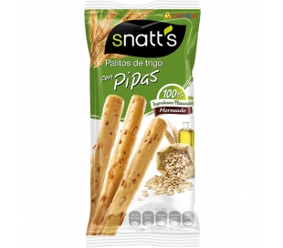 PALITOS DE TRIGO CON PIPAS GIRASOL SNATTS 62 GR.