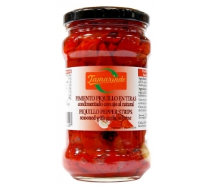PIMIENTOS PIQUILLO CON AJOS TAMARINDO 225 GR.