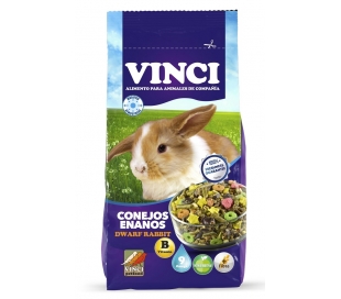 ALIMENTO ROEDORES CONEJO ENANO VINCI 1 KG.
