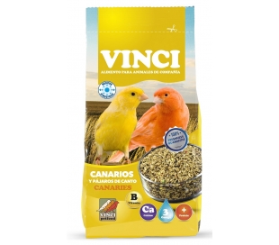 COMIDA PÁJAROS CANARIOS Y PÁJAROS DE CANTO VINCI 1 KG.