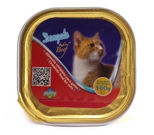 COMIDA GATO PATÉ BUEY DONGATO 100 GR.