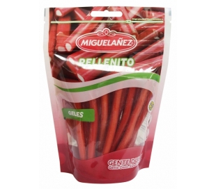 GOLOSINAS DE GOMA RELLENITO ROJO GELES MIGUELAÑEZ 165 GRS.