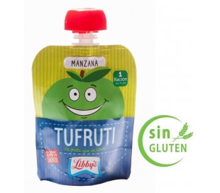 COMPOTA POUCH TUFRUTI MANZANA LIBBYS 90 GR.