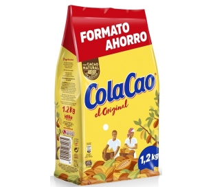 CACAO SOLUBLE BOLSA ORIGINAL COLA CAO 1,2 KG.