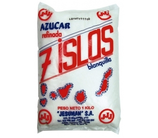 AZUCAR BLANQUILLA BOLSA SIETE ISLAS 1 KG.