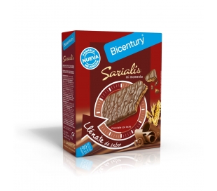 BARRITA SARIALIS CHOCOLATE CON LECHE BICENTURY 120 GR.