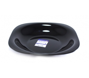 PLATO HONDO NEGRO CARINE 21 CM.