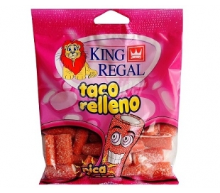 GOLOSINAS TACO R/ PICA FRESA KING REGAL 100 GRS.