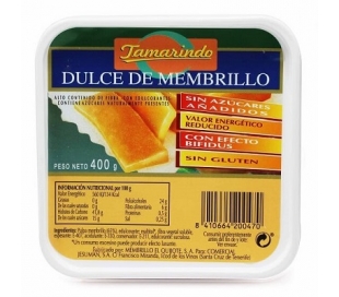 DULCE MEMBRILLO SIN AZUCAR TAMARINDO 400 GR.