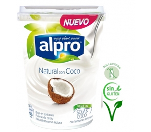 YOGUR SOJA CON COCO ALPRO 500 GRS.