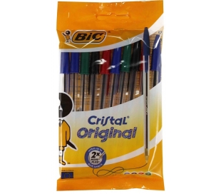 BOLIGRAFO CRISTAL STD. 830865 BIC 10 UN.