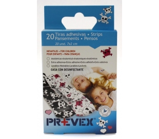 TIRAS ADHESIVAS INFANTILES PREVEX 20 UDS.