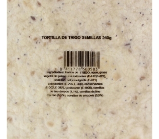 FAJITAS WRAPS INTEGRAL ZANUY 240 GR.