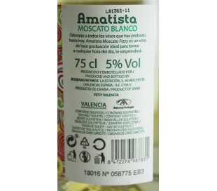 VINO BLANCO MOSCATO AMATISTA 75 CL.