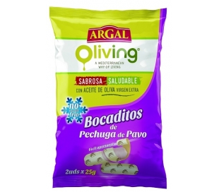 PECHUGA PAVO BOCADITOS OLIVING 50 GR.