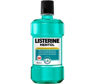 ENJUAGUE BUCAL MENTOL LISTERINE 500 ML.