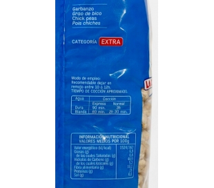 GARBANZO LECHOSO LA COCHURA 1 KG.