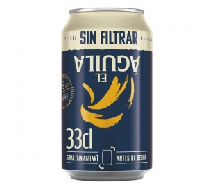 CERVEZA SIN FILTRAR, ESPECIAL EL AGUILA 33 CL. LATA