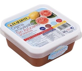 CREMA GUAYABA SIN AZUCAR AÑADIDA EL QUIJOTE 380 GR.