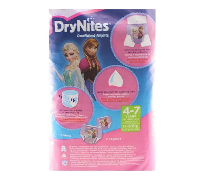 Huggies Drynites Niña 4-7 años 17-30kg