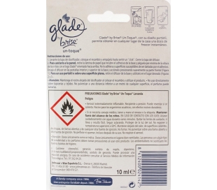 APARATO AMBIENTADOR TOQUE LAVANDA GLADE 10 ML.