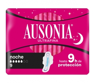 COMPRESAS AIR DRY ALAS NOCHE AUSONIA 8 UND.