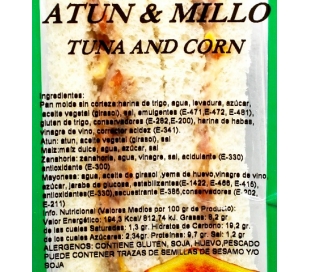 SANDWICH FRESCO ATUN Y MILLO MAJO SANDWICH 120 GR.