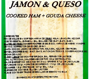 SANDWICH FRESCO JAMON/QUESO MAJO SANDWICH 120 GR.