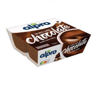 POSTRE DE SOJA CHOCOLATE NEGRO ALPRO PACK 4X125 GRS.