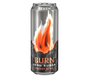 BEBIDA ENERGETICA ZERO PEACH BURN 500 ML.