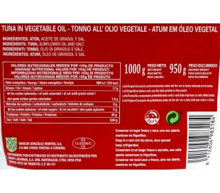 ATUN ACEITE VEGETAL BOLSA TAMARINDO 1 KG.