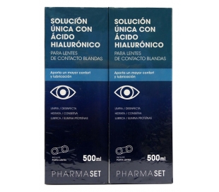 SOLUCION UNICA LENTES CONTACTO PHARMASET 500 ML.