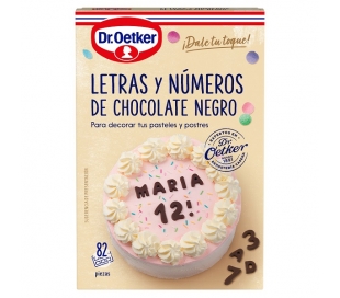 LETRA Y NUMERO CHOCOLATE DR.OETKER 1 UN.