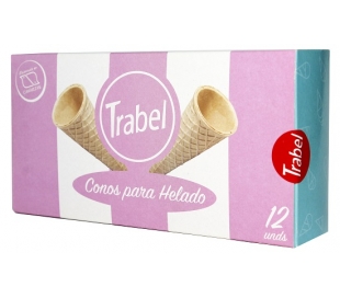 CONOS PARA HELADO TRABEL 12 UN. 65 GR.