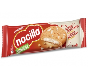GALLETAS COOKIES BLANCA NOCILLA PACK 6X20 GR.