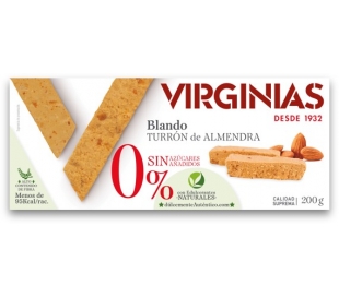 TURRON BLANDO DE ALMENDRA VIRGINIAS 200 GR.