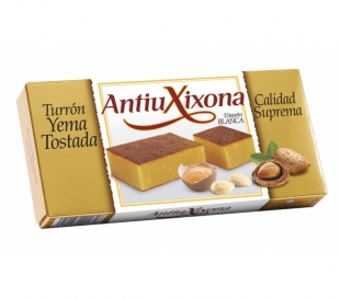TURRON YEMA TOSTADA ETIQUETA BLANCA ANTIUXIXONA 200 GRS.