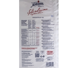 TAGLIATELLE SEMOLA DE GRANO DURO LA MOLISANA 500 GRS.