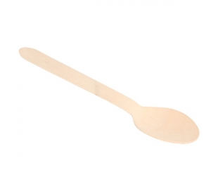 CUCHARAS 15,8 CM. NATURAL MADERA MAKAN 20 UN. REF.00049