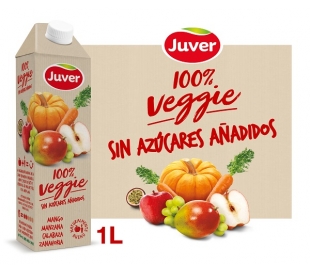 100 % VEGGIES MANZANA CALABAZA ZANAHOR.MANGO JUVER 1 L.