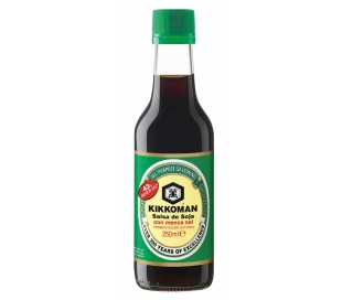 SALSA DE SOJA CON MENOS SAL KIKKOMAN 250 ML.