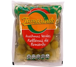 ACEITUNA VERDE TAMARINDO 100 GR.BOLSA