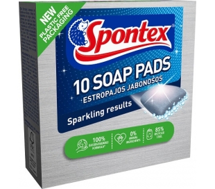 ESTROPAJO JABONOSO SPONTEX 10 UN.