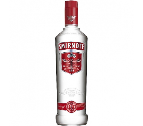 VODKA ROJO SMIRNOFF 1 L.